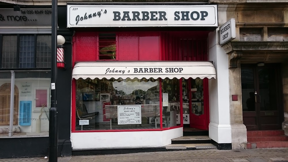 Johnny’s BARBER SHOP.